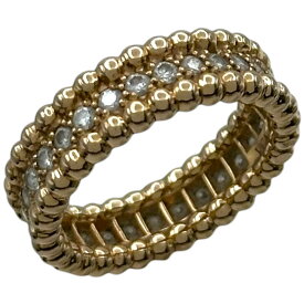 ヴァンクリーフ＆アーペル Van Cleef & Arpels ペルレ ダイヤリング ピンクゴールド Au750 ジュエリー【中古】