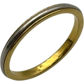 ティファニー TIFFANY＆CO ミルグレインリング ゴールド/シルバー AU750 Pt950 ジュエリー【中古】