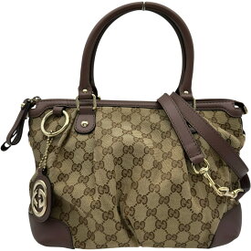 グッチ GUCCI スーキー トートバッグ 247902 ブラウン GGキャンバス レディース ショルダーバッグ【中古】