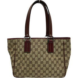 グッチ GUCCI GGキャンバスハンドバッグ 113019 ベージュ GGキャンバス レディース トートバッグ【中古】