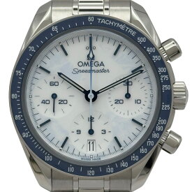オメガ OMEGA スピードマスター ミラノ コルティナ 2026 522.30.38.50.04.001 ホワイト ステンレススチール メンズ 腕時計【中古】