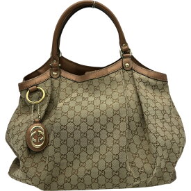 グッチ GUCCI スーキートートバッグ 211943 ベージュ ゴールド金具 キャンバス/レザー レディース トートバッグ【中古】
