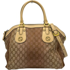 グッチ GUCCI カーレットライン ショルダーバッグ 282299 ベージュ GGキャンバス レディース ショルダーバッグ【中古】