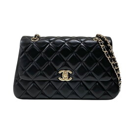 シャネル CHANEL スモールフラップバッグ AS5485 ブラック ゴールド金具 ラムスキン レディース ショルダーバッグ【中古】