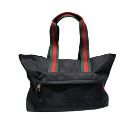 グッチ GUCCI シェリーライントートバッグ 802172 ブラック ナイロン ユニセックス トートバッグ【中古】
