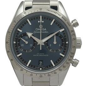オメガ OMEGA スピードマスター'5﻿7 コーアクシャル マスタークロノメーター 332.10.41.51.03.001 ブルー ステンレススチール メンズ 腕時計【中古】