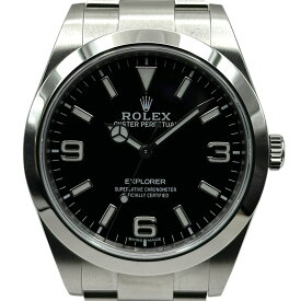 【6/1〜 最大30,000円OFFクーポン！】ロレックス ROLEX エクスプローラー1 214270 ブラック ステンレススチール 自動巻き メンズ 腕時計【中古】