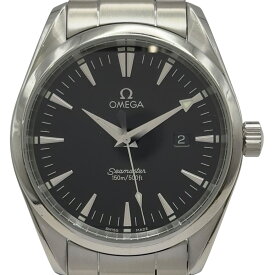 オメガ OMEGA シーマスター アクアテラ 2517.50 ブラック ステンレススチール クオーツ メンズ 腕時計【中古】