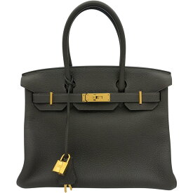 エルメス HERMES バーキン30 Y刻 オリーブ ゴールド金具 トゴ レディース ハンドバッグ【中古】
