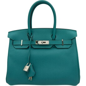 エルメス HERMES バーキン30 X刻 ヴェールヴェロン シルバー金具 トリヨン レディース ハンドバッグ【中古】