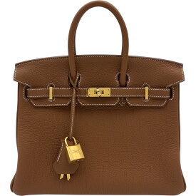 エルメス HERMES バーキン25 K刻 ゴールド ゴールド金具 トゴ レディース ハンドバッグ【中古】