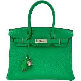 エルメス HERMES バーキン30 B刻 ヴェールコミック シルバー金具 トゴ レディース ハンドバッグ【中古】