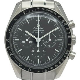 オメガ OMEGA スピードマスター ムーンウォッチ プロフェッショナル クロノグラフ 311.30.42.30.01.005 ブラック ステンレススチール 手巻き メンズ 腕時計【中古】