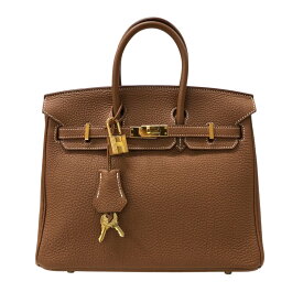 エルメス HERMES バーキン25 R刻 ゴールド ゴールド金具 トゴ レディース ハンドバッグ【中古】