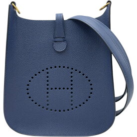 エルメス HERMES エヴリンTPM セリエ K刻 ブルーサフィール ゴールド金具 エプソン レディース ショルダーバッグ【中古】