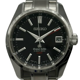 グランドセイコー Grand Seiko メカニカルハイビート 36000 GMT マスターショップ限定 SBGJ003(9S86-00A0) ブラック ステンレススチール 自動巻き メンズ 腕時計【中古】