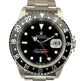 ロレックス ROLEX GMTマスター 16700 ブラック×ブラック ステンレススチール メンズ 腕時計【中古】