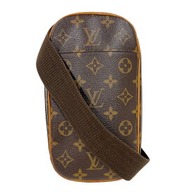 ルイ・ヴィトン LOUIS VUITTON ポシェット・ガンジュ M51870 ブラウン モノグラム ユニセックス ボディバッグ【中古】