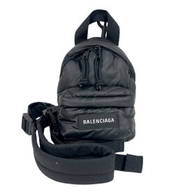 バレンシアガ BALENCIAGA ミニ バックパック 656060 ブラック ナイロン レディース ショルダーバッグ【中古】