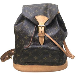 ルイ・ヴィトン LOUIS VUITTON モンスリMM M51136 ブラウン PVC レディース リュック・デイパック【中古】
