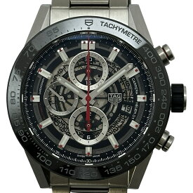 タグ・ホイヤー TAG HEUER カレラ キャリバーホイヤー01 クロノグラフ CAR2A1W.BA0703 ブラック ステンレススチール 自動巻き メンズ 腕時計【中古】