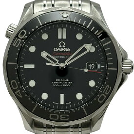 オメガ OMEGA シーマスター ダイバー 300Mコーアクシャル クロノメーター 212.30.41.20.01.003 ブラック ステンレススチール 自動巻き メンズ 腕時計【中古】