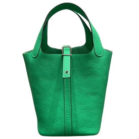 エルメス HERMES ピコタンロックPM U刻印 ヴェールコミック　シルバー金具 トリヨン ハンドバッグ【中古】