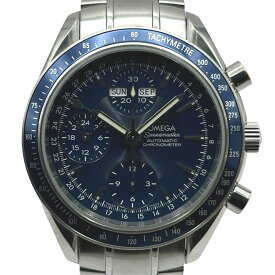 オメガ OMEGA スピードマスター デイデイト トリプルカレンダー 3322.80 ブルー ステンレススチール 自動巻き メンズ 腕時計【中古】