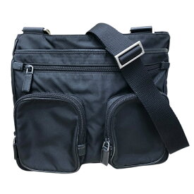プラダ PRADA ナイロンショルダーバッグ VA0627 ブラック ナイロン ユニセックス ショルダーバッグ【中古】