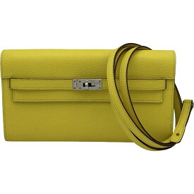 エルメス HERMES ケリートゥーゴー U刻 ライム シルバー金具 シェーブル レディース ショルダーバッグ【中古】