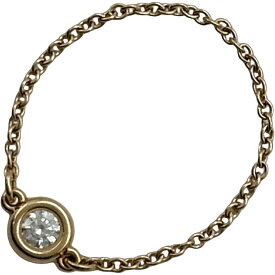 ティファニー TIFFANY＆CO バイザヤードリング ピンクゴールド Au750 ダイヤモンド ジュエリー【中古】