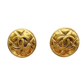 シャネル CHANEL ココマークカンボンイヤリング ゴールド メタル アクセサリー【中古】
