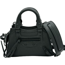 バレンシアガ BALENCIAGA ネオ クラシック シティ ナノ 638527 ブラック ブラック金具 レザー レディース ショルダーバッグ【中古】
