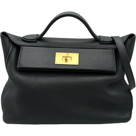 エルメス HERMES ヴァンキャトル C刻印 ブラック ゴールド金具 トゴ レディース ショルダーバッグ【中古】