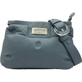 メゾン マルジェラ Maison Margiela グラムスラムショルダー S61WG0032 ライトブルー シルバー金具 レザー レディース ショルダーバッグ【中古】