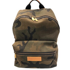 ルイ・ヴィトン LOUIS VUITTON アポロバックパックシュプリームコラボ M44200 グリーン モノグラム・カモフラージュ メンズ リュック・デイパック【中古】