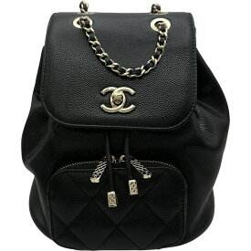 シャネル CHANEL マトラッセバックパック AS3530 ブラック キャビアスキン レディース リュック・デイパック【中古】