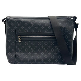 ルイ・ヴィトン LOUIS VUITTON オディセ・メッセンジャーMM M44224 ブラック モノグラムエクリプスキャンバス メンズ ショルダーバッグ【中古】