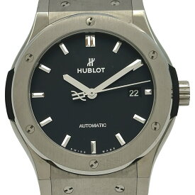 ウブロ HUBLOT クラシックフュージョン チタニウム 542.NX.1171.LR ブラック チタン 自動巻き メンズ 腕時計【中古】