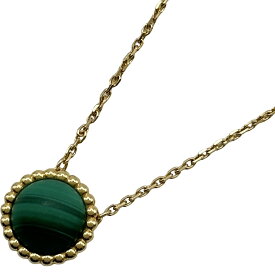ヴァンクリーフ＆アーペル Van Cleef & Arpels ペルレクルールネックレス ゴールド Au750 マラカイト ジュエリー【中古】