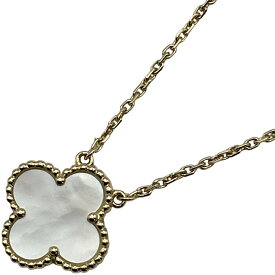 ヴァンクリーフ＆アーペル Van Cleef & Arpels ヴィンテージアルハンブラネックレス ゴールド Au750 マザー オブ パール ジュエリー【中古】