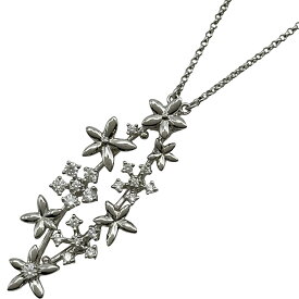 タサキ TASAKI フラワーダイヤネックレス ホワイトゴールド K18WG ダイヤモンド ジュエリー【中古】