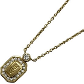 ハリーウィンストン HARRY WINSTON HWロゴネックレス ゴールド Au750 ダイヤモンド ジュエリー【中古】