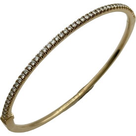 ティファニー TIFFANY＆CO メトロヒンジバングル ピンクゴールド Au750 ダイヤモンド ジュエリー【中古】