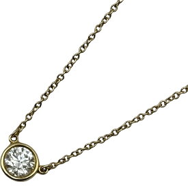 ティファニー TIFFANY＆CO バイザヤードネックレス ゴールド ダイヤモンド ジュエリー【中古】