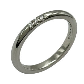 ティファニー TIFFANY＆CO フォーエヴァーウェディングバンドダイヤリング プラチナ Pt950 ダイヤモンド ジュエリー【中古】