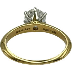 ティファニー TIFFANY＆CO ソレストバンドリング プラチナ Pt950 ダイヤモンド ジュエリー【中古】