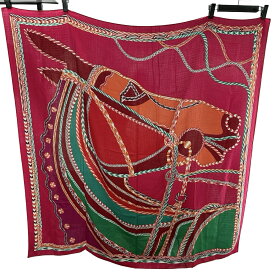 エルメス HERMES カレジェアン140 ROBE DU SOIR カシミヤ/シルク レディース スカーフ【中古】