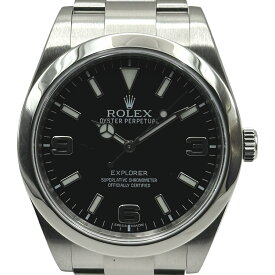 ロレックス ROLEX エクスプローラー1 214270 ブラック ステンレススチール 自動巻き メンズ 腕時計【中古】