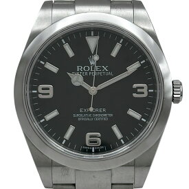 【6/1〜 最大30,000円OFFクーポン！】ロレックス ROLEX エクスプローラー1 214270 ブラック ステンレススチール 自動巻き メンズ 腕時計【中古】
